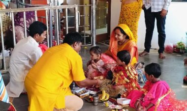 महाष्टमी पर सिहावा शीतला शक्ति पीठ में हुआ हवन पूजन