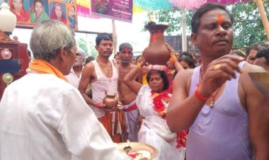 शीतला शक्ति पीठ के ज्योत ज्वारा का हुआ विसर्जन,शोभायात्रा में देव विग्रह झूमते रहे