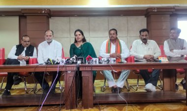 भाजपा नेताओं ने प्रेसवार्ता कर कांग्रेस को घेरा,जातिवाद और धर्म के नाम राजनीति का लगाया आरोप