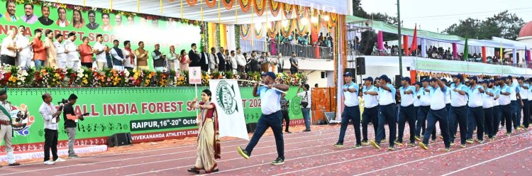 अखिल भारतीय वन खेलकूद प्रतियोगिता का भव्य आगाज,सीएम साय ने कहा- छत्तीसगढ़ सरकार खेल और खिलाड़ियों के विकास के लिए प्रतिबद्ध