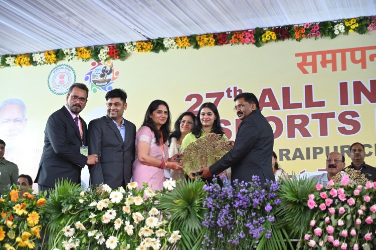 अखिल भारतीय वन खेलकूद प्रतियोगिता का समापन, छत्तीसगढ़ 97 गोल्ड के साथ रहा  अव्वल,शामिल हुईं मनु भाकर