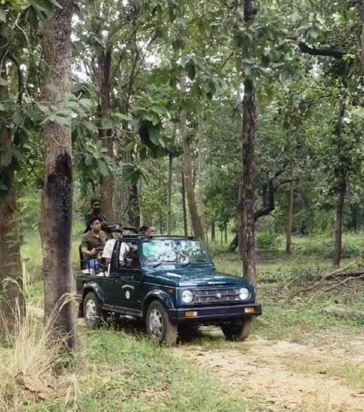 ओलंपियन मनु भाकर ने परिवार सहित बारनवापारा अभ्यारण्य का किया भ्रमण,कहा-दोबारा आऊंगी...