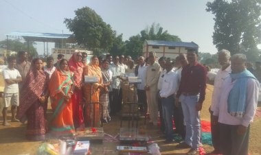 सांकरा में धान खरीदी केंद्र का शुभारंभ