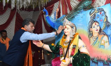 ग्राम डोंगम में वार्षिक कार्तिक महोत्सव पूजा कार्यक्रम में शामिल हुए किरण देव