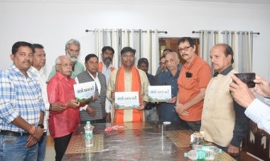 वनमंत्री केदार कश्यप ने किया "आओ बस्तर चलें" पुस्तक का विमोचन