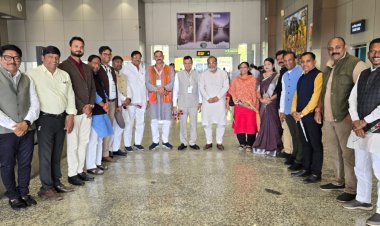 BREAKING : भाजपा पदाधिकारियों ने मंत्रियों और लता उसेंडी का किया स्वागत