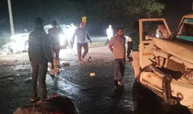 भयंकर सड़क हादसे में बाल-बाल बचे मंत्री रामविचार नेताम,गाड़ी के उड़े परखच्चे,सिर और हाथ में आई गंभीर चोट, रामकृष्ण अस्पताल में कराया गया भर्ती