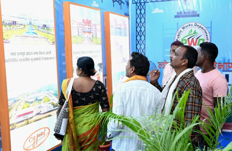 लोगों को लुभा रहा छत्तीसगढ़ विधानसभा के नए भवन का मॉडल
