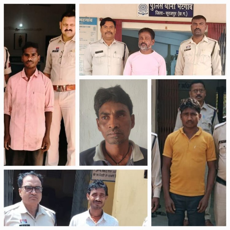 सूरजपुर पुलिस ने वारंटियों की धरपकड़ के लिए चलाया अभियान