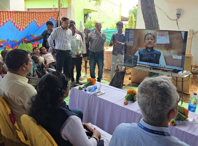 नक्सल गढ़ रहे छत्तीसगढ़ के पामेड़ में खुला बैंक,मुख्यमंत्री विष्णुदेव साय ने किया शुभारंभ