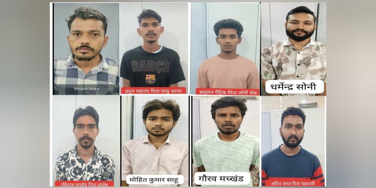 ऑपरेशन साइबर शील्ड में रायपुर पुलिस को मिली सफलता,8 आरोपी गिरफ्तार