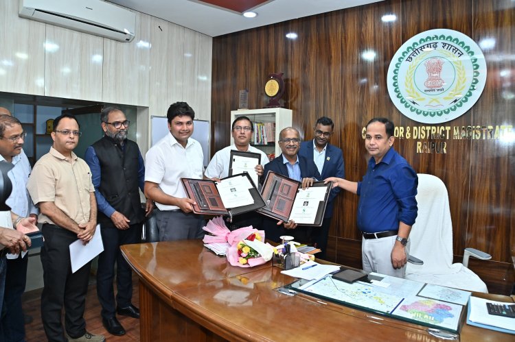 छत्तीसगढ़ में सीबीजी प्लांट स्थापना के लिए 100 करोड़ का निवेश,रायपुर में हुआ त्रिपक्षीय समझौता