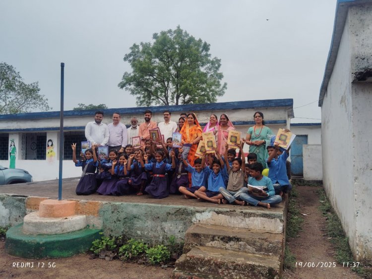 शासकीय पूर्व माध्यमिक शाला पचेड़ा में आयोजित हुआ शाला प्रवेशोत्सव