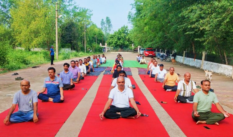 पत्रकारिता विश्वविद्यालय में मनाया गया अंतरराष्ट्रीय योग दिवस