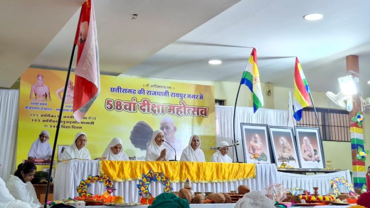 दिव्य घोष और ध्वज दंड के साथ निकली शोभायात्रा,विद्याधरजी की बिनौली में शामिल हुआ सकल दिगम्बर जैन समाज