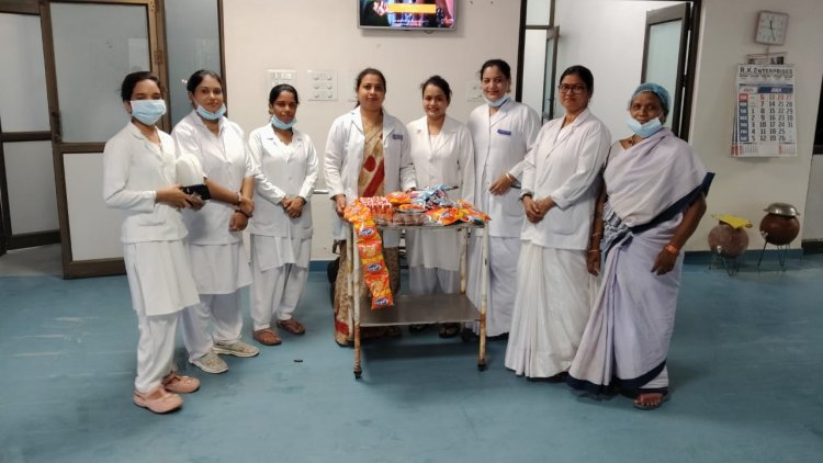 नर्सिंग ऑफिसर एसोसिएशन ने सेवा के संकल्प के साथ मनाया स्थापना दिवस