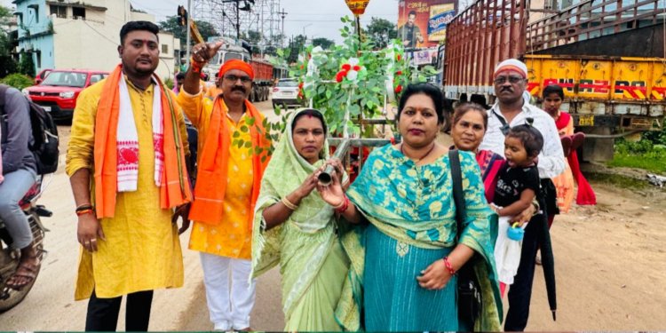 भक्ति श्रद्धा और सांई नाम से गूंजा गरियाबंद,सांई बाबा जन्मोत्सव पर निकली भव्य पालकी यात्रा