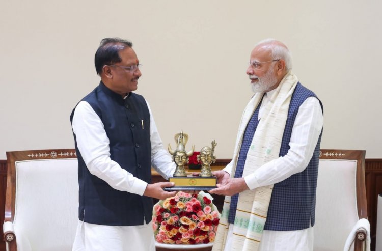 प्रधानमंत्री नरेंद्र मोदी से मिले मुख्यमंत्री विष्णुदेव साय