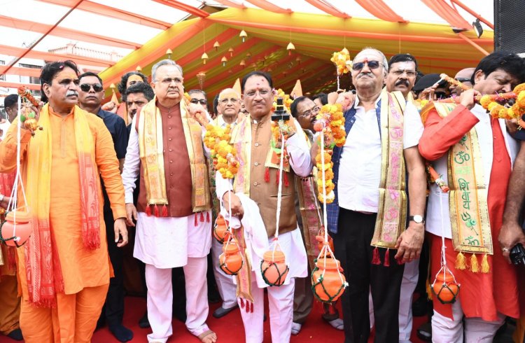 राजेश मूणत संग चले हजारों शिवभक्त कावड़िए,राजधानी में दिखा संस्कृति और आस्था का अद्भुत संगम