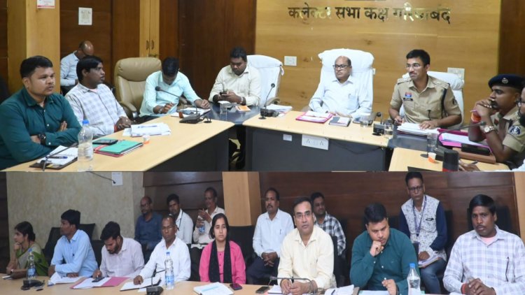 कलेक्टर ने ली सड़क सुरक्षा समिति की बैठक,दुर्घटनाजन्य स्थानों पर रंबल स्ट्रिप और संकेतक लगाने के निर्देश