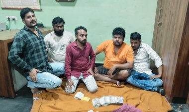 रायपुर में 5 जुआरी गिरफ्तार, ट्रांसपोर्ट नगर में सजी थी महफ़िल