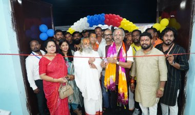 रावणभाठा दशहरा मैदान में विजयादशमी महोत्सव का भूमिपूजन, सांसद बृजमोहन ने किया बैडमिंटन हॉल का लोकार्पण