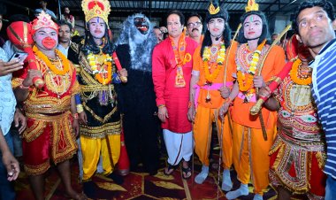 पूर्व विधायक विकास उपाध्याय विजय दशमी पर रामलीला व रावणदहन कार्यक्रमों में हुए शामिल