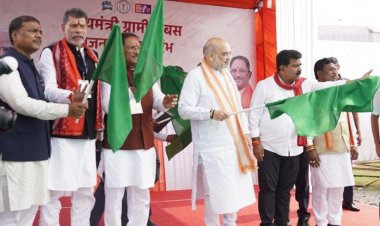 बस्तर और सरगुजा संभाग के 250 गांवों तक पहली बार पहुंचेगी बस,गृह मंत्री शाह ने दिखाई हरी झंडी