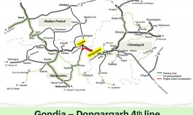 गोंदिया–डोंगरगढ़ चौथी रेल लाइन परियोजना को कैबिनेट की मंजूरी,छत्तीसगढ़ और महाराष्ट्र को मिलेगा लाभ