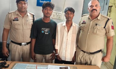 रायपुर में दो युवक गिरफ़्तार, रिवाल्वर और जिंदा कारतूस जब्त