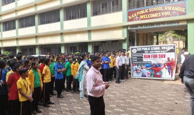 डीएवी किरंदुल की मैराथन दौड़ में 250 छात्र-छात्राओं ने लिया हिस्सा