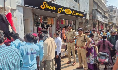 बाजार में पुलिस की चाक चौबंद व्यवस्था : यातायात को बाधित करने वाले दुकानदारों और वाहन चालकों पर कार्रवाई