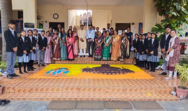 एबीसी स्कूल में आयोजित की गई रंगोली, ड्राइंग व क्ले आर्ट प्रतियोगिता