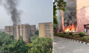राज्यसभा सांसदों के आवास में हड़कंप, दिल्ली के ब्रह्मपुत्र अपार्टमेंट में लगी भीषण आग