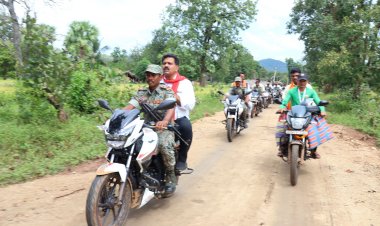 उपमुख्यमंत्री विजय शर्मा पहुंचे बीजापुर के दूरस्थ ग्राम नंबी,सड़क निर्माण कार्य का किया भूमिपूजन