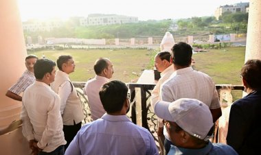 उप मुख्यमंत्री अरुण साव ने किया विधानसभा भवन के लोकार्पण की तैयारियों का निरीक्षण