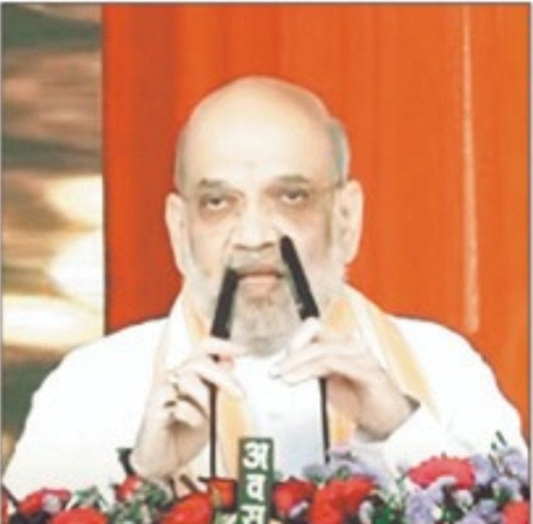 बस्तर की धरा से केंद्रीय मंत्री अमित शाह ने फिर नक्सलियों को ललकारा "कोई वार्ता नहीं होगी, सरेंडेर करें"