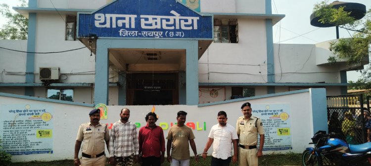 घर में घुसकर महिलाओं और बुजुर्ग से मारपीट,जान से मारने की धमकी,पुलिस ने चार आरोपियों को किया गिरफ्तार