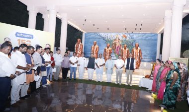 भाजपा प्रदेश कार्यालय में वन्देमातरम् गीत गायन का पूर्वाभ्यास हुआ