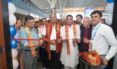 रायपुर एयरपोर्ट में सांसद बृजमोहन ने किया आधुनिक लाउंज का शुभारंभ