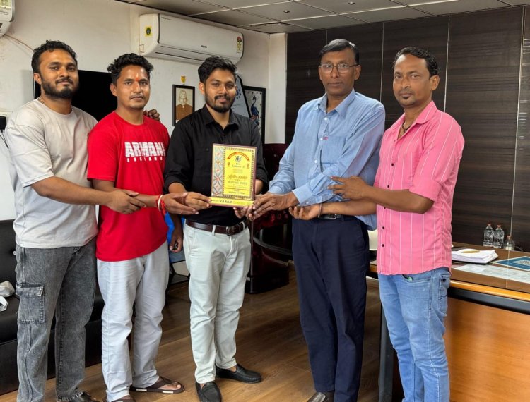 स्पोर्ट्स क्लब किरंदुल ने ए.एम.एन.एस मित्तल के महाप्रबंधक से की सौजन्य भेंट