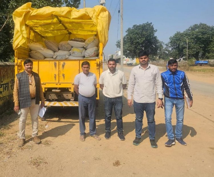 50 क्विंटल धान सहित वाहन जब्त,अवैध परिवहन पर रखी जा रही कड़ी निगरानी
