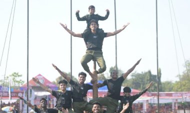 नारायणपुर के मलखम्भ खिलाड़ियों ने बस्तर ओलम्पिक में किया हैरतअंगेज प्रदर्शन