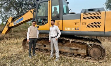 रेत के अवैध उत्खनन-परिवहन के मामले में कार्रवाई, एक चैन माउंटेन और 6 हाइवा जब्त