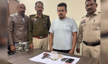 रायपुर में ड्रग्स,पिस्टल और जिंदा कारतूस जब्त,युवक गिरफ्तार