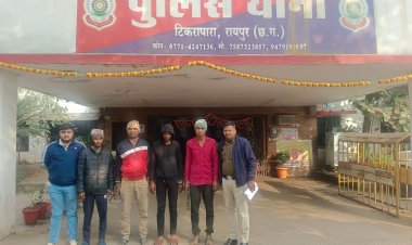रायपुर में मूर्ति खंडित और गौशाला में तोड़फोड़ करने वाले 5 आरोपी गिरफ्तार