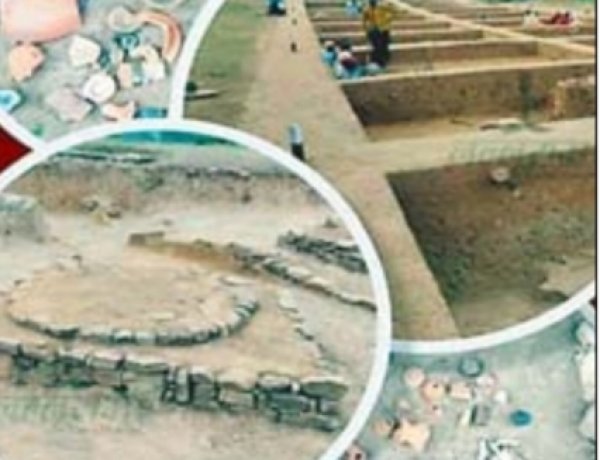 आरंग में खुदाई में मिला प्राचीन  मुद्राओं से भरा हंडा