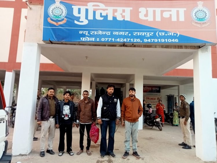 न्यू ईयर पार्टी के लिए नागपुर से रायपुर लाया गया ड्रग्स, इवेंट ऑगेनाइजर, तस्कर सहित 5 आरोपी गिरफ्तार