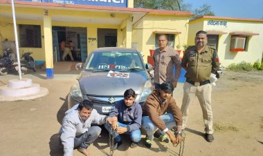 Raipur Crime :  भारी मात्रा में नशीली गोलियां जब्त, 3 तस्कर गिरफ्तार, स्विफ्ट डिजायर कार जब्त