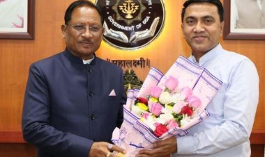 गोवा से सीएम से मिले सीएम साय